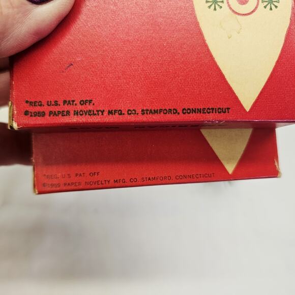 2 Vintage 1959 Doubl Glo Christmas Tree Ornament Hangers Hooks Original Boxes - Picture 4 of 12